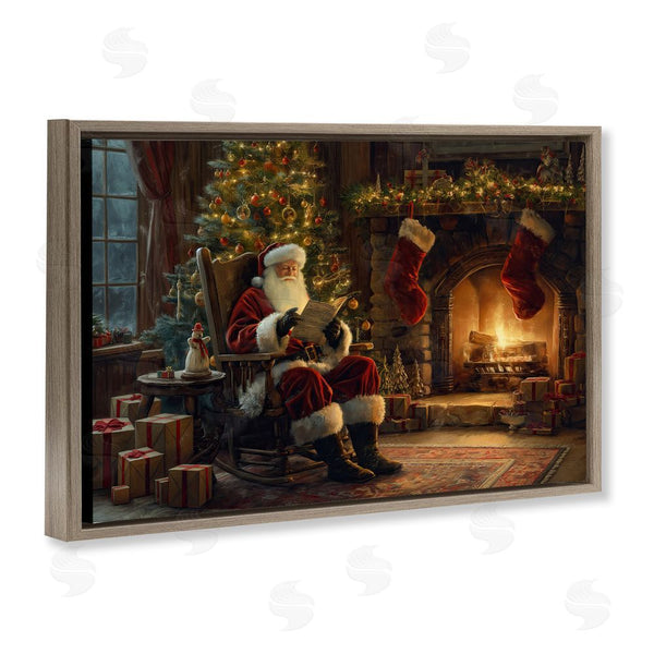 Stupell Industries Imagine It Images | Santa Claus By Fire