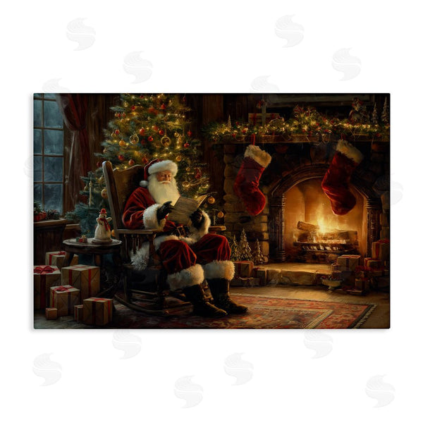 stupell industries Imagine It Images | Santa Claus by Fire