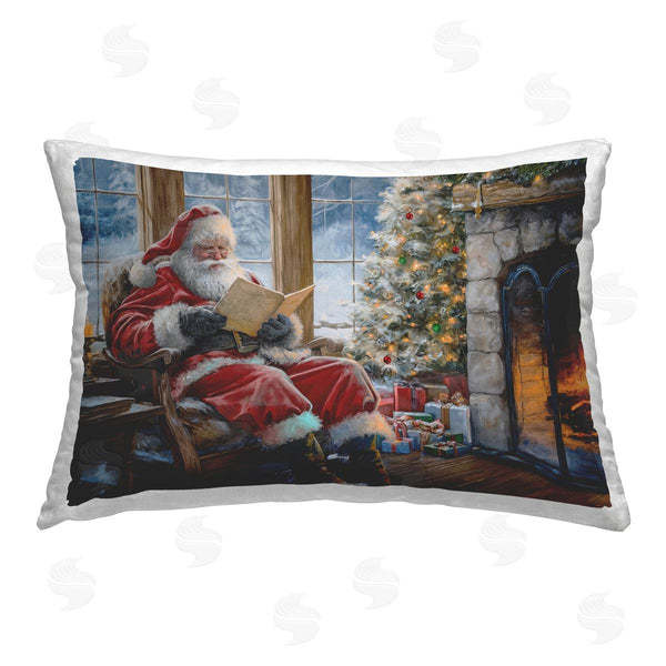 stupell industries Imagine It Images | Santa Reading by Fire