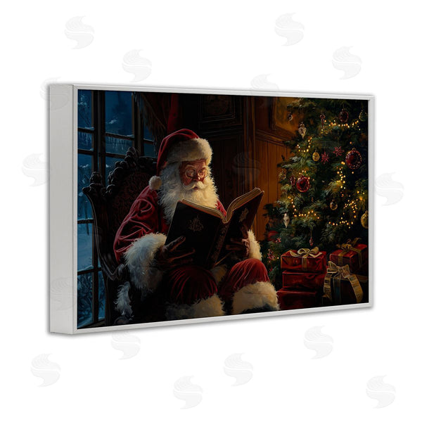 stupell industries Imagine It Images | Santa Reading by Tree