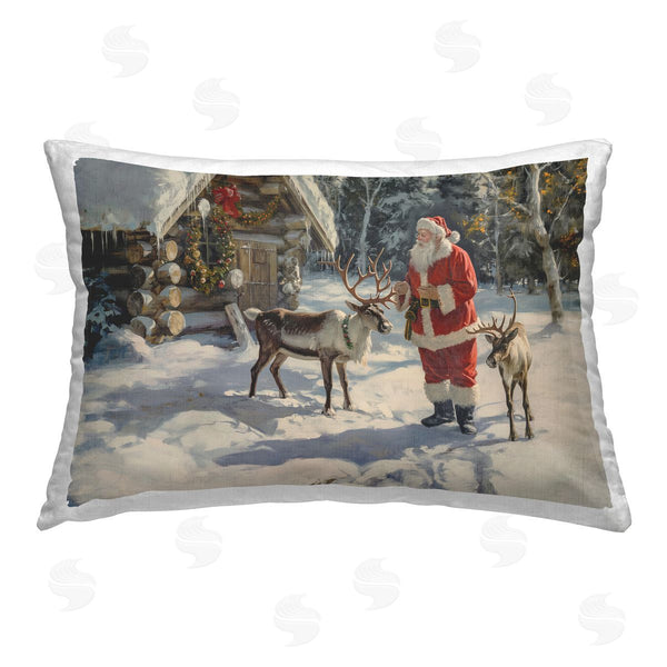 stupell industries Imagine It Images | Santa & Reindeer Scene