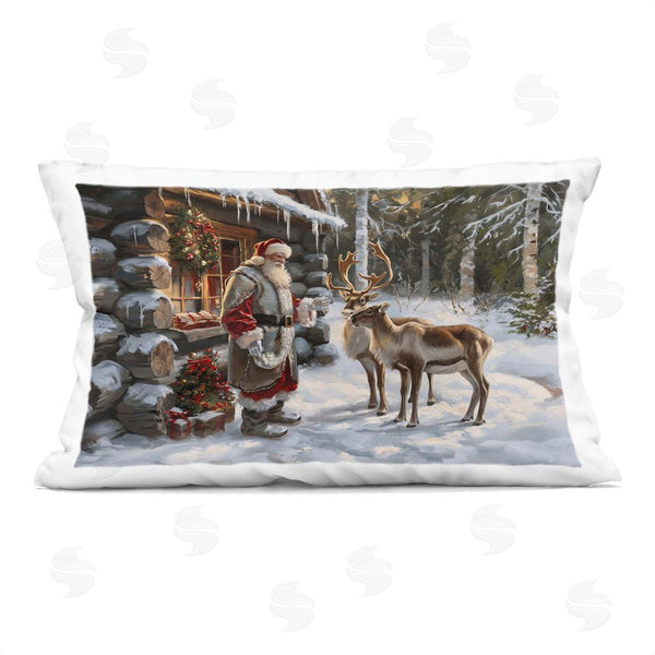stupell industries Imagine It Images | Santa's Cabin with Reindeer