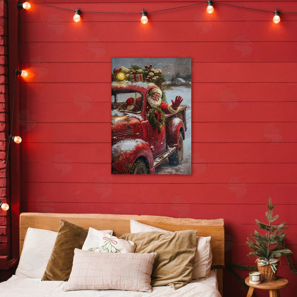 Stupell Industries Imagine It Images | Santa Waving Hello