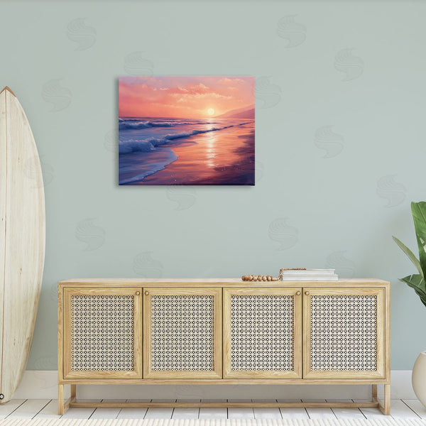 Stupell Industries Imagine It Images | Sunset Over Beach Waves Wall Art