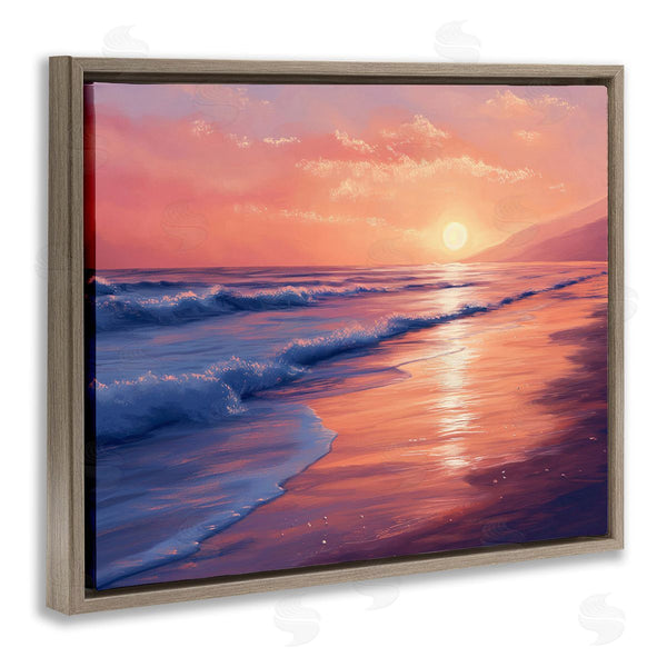 Stupell Industries Imagine It Images | Sunset Over Beach Waves Wall Art