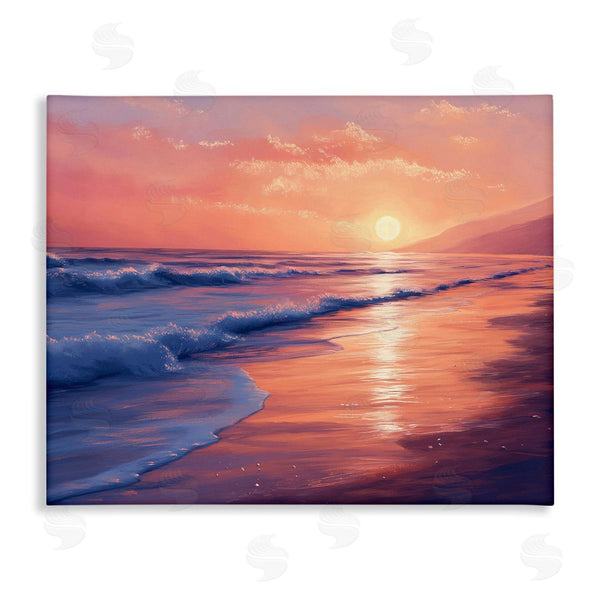 stupell industries Imagine It Images | Sunset over Beach Waves Wall Art