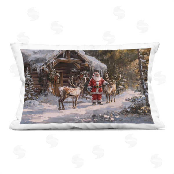 stupell industries Imagine It Images | Traditional Santa by Cabin