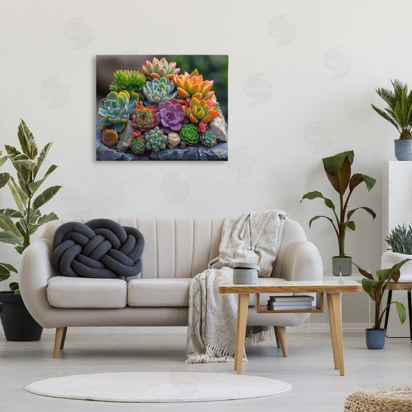 Stupell Industries Imagine It Images | Varied Succulents Photography Wall Art