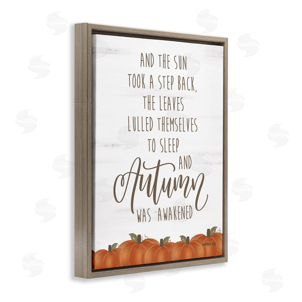 Stupell Industries Imperfect Dust | Autumn Awakened Phrase Wall Art