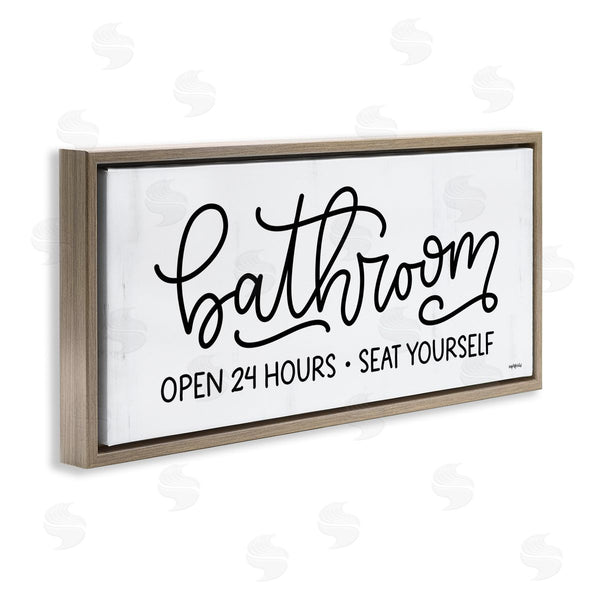 Stupell Industries Imperfect Dust | Bathroom Seat Yourself Wall Art