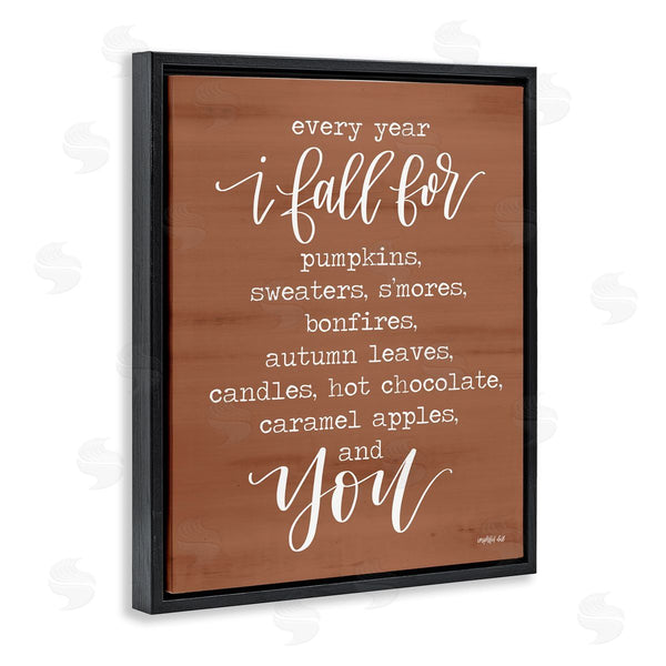 Stupell Industries Imperfect Dust | Cozy Romantic Autumn Quote Brown Seasonal Calligraphy Wall Art