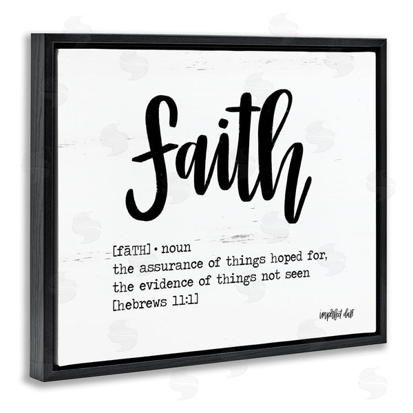 Stupell Industries Imperfect Dust | Faith Definition Religious Script