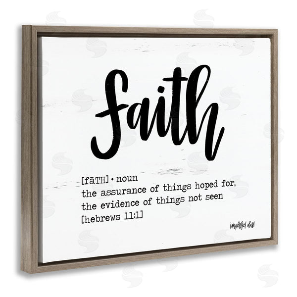Stupell Industries Imperfect Dust | Faith Definition Religious Script
