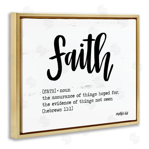 Stupell Industries Imperfect Dust | Faith Definition Religious Script