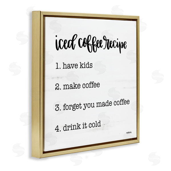 Stupell Industries Imperfect Dust | Funny Iced Coffee Recipe
