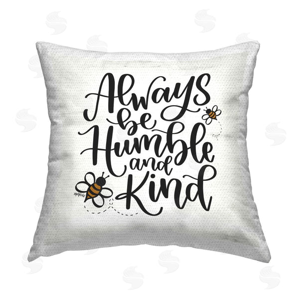 Stupell Industries Imperfect Dust | Humble & Kind Bees Printed Throw Pillow