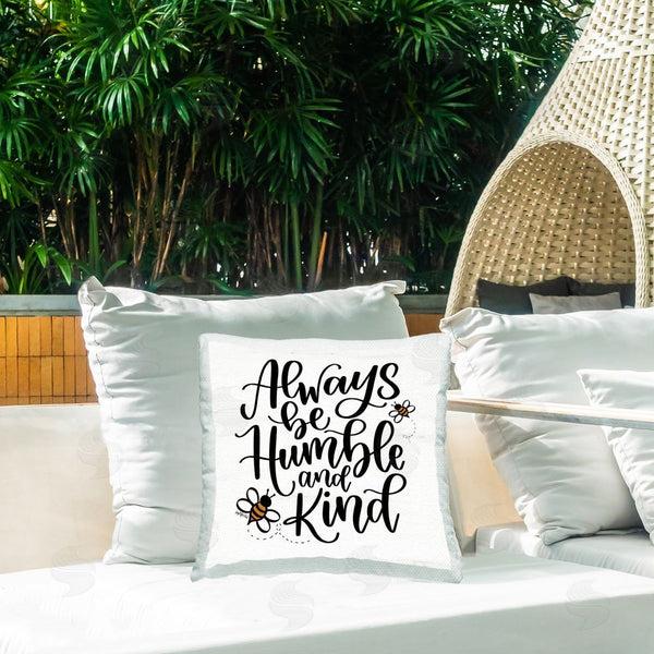 Stupell Industries Imperfect Dust | Humble & Kind Bees Printed Throw Pillow