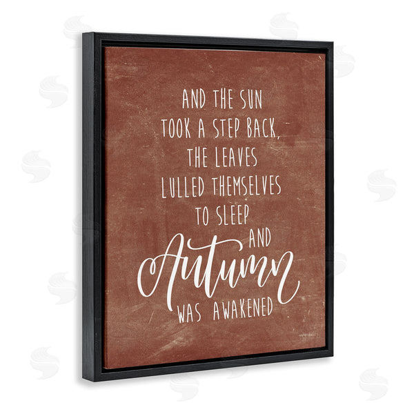 Stupell Industries Imperfect Dust | Idyllic Autumn Calligraphy Phrase Brown Rustic Background Wall Art