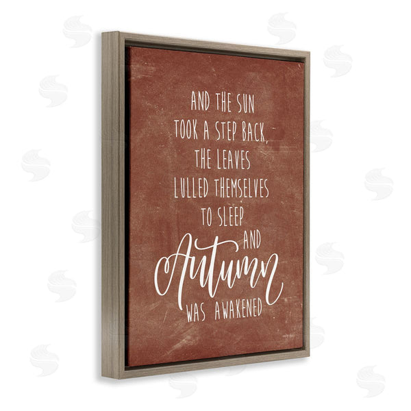 Stupell Industries Imperfect Dust | Idyllic Autumn Calligraphy Phrase Brown Rustic Background Wall Art
