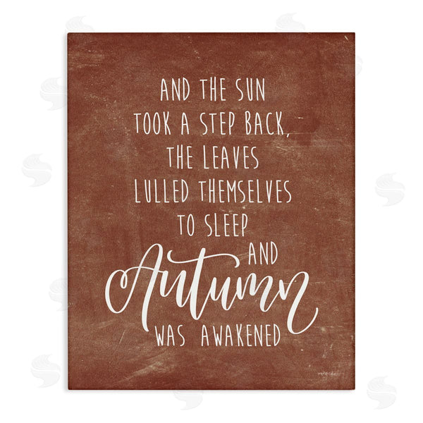 stupell industries Imperfect Dust | Idyllic Autumn Calligraphy Phrase Brown Rustic Background Wall Art