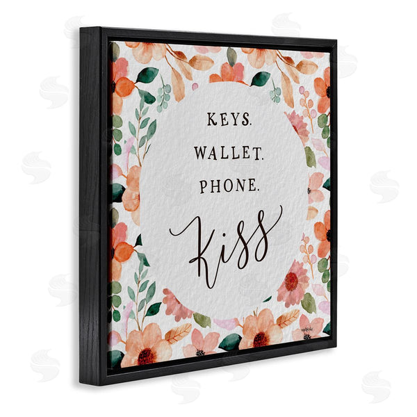 Stupell Industries Imperfect Dust | Keys Wallet Phone Kiss Wall Art