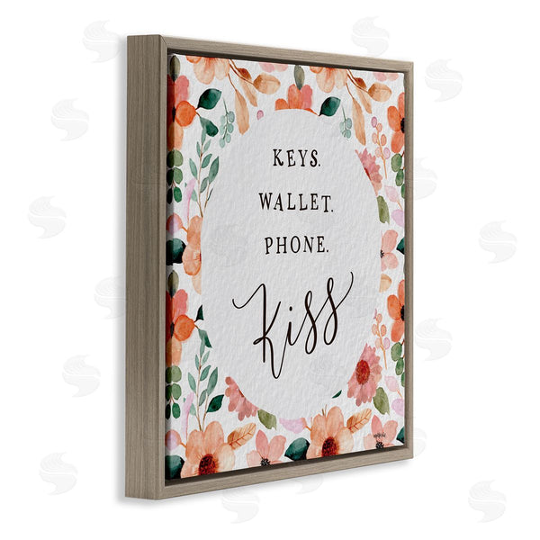 Stupell Industries Imperfect Dust | Keys Wallet Phone Kiss Wall Art