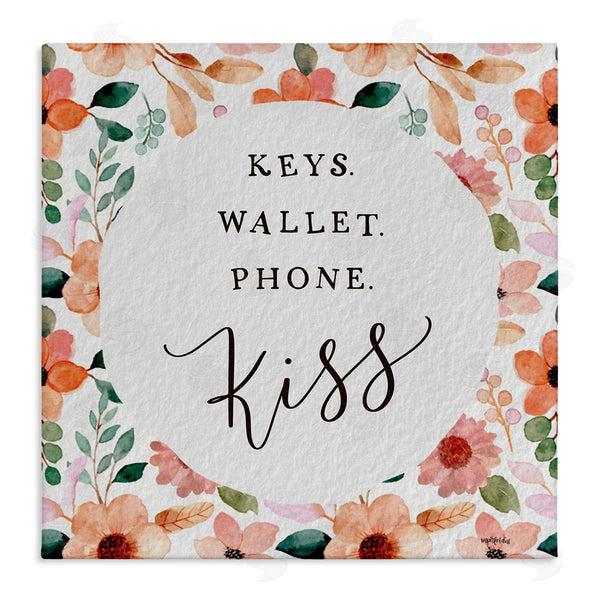 stupell industries Imperfect Dust | Keys Wallet Phone Kiss Wall Art
