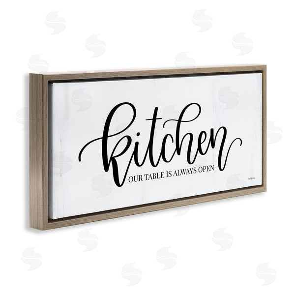Stupell Industries Imperfect Dust | Kitchen Always Open Wall Art