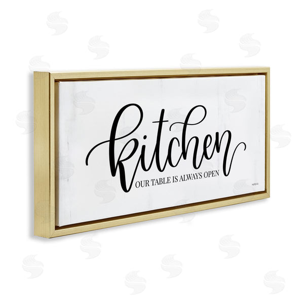 Stupell Industries Imperfect Dust | Kitchen Always Open Wall Art