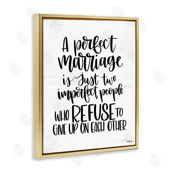 Stupell Industries Imperfect Dust | Perfect Marriage Imperfect People