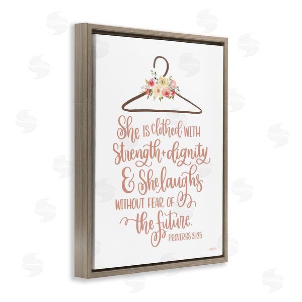 Stupell Industries Imperfect Dust | Proverbs Verse Uplifting Religious Calligraphy Floral Design Wall Art