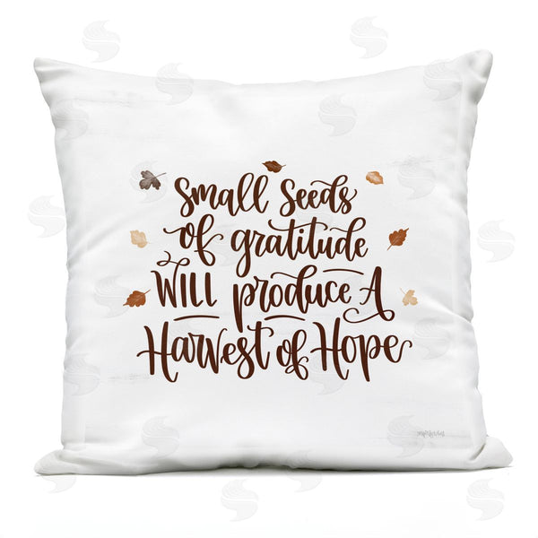 Stupell Industries Imperfect Dust | Small Seeds Produce Hope Nature Phrase Printed Throw Pillow