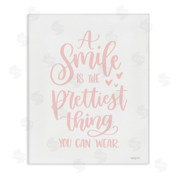 stupell industries Imperfect Dust | Smile is Prettiest Thing