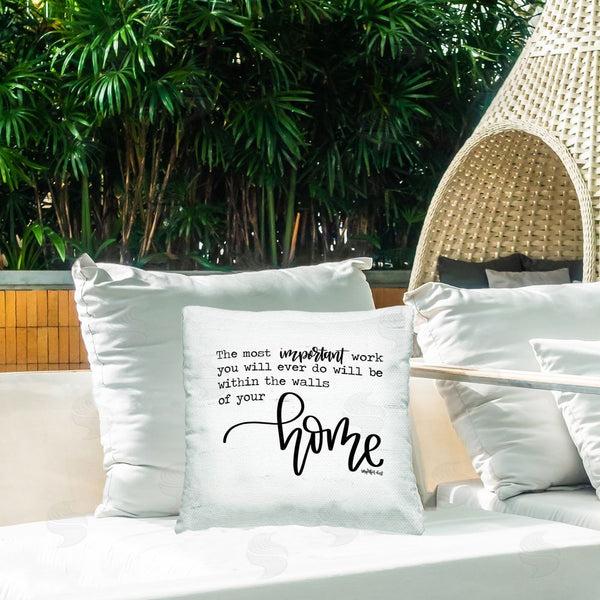 Stupell Industries Imperfect Dust | Within Walls Of Your Home Printed Throw Pillow