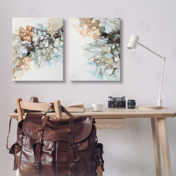 Stupell Industries Incado | Abstract Alcohol Ink Blue Copper Wall Art