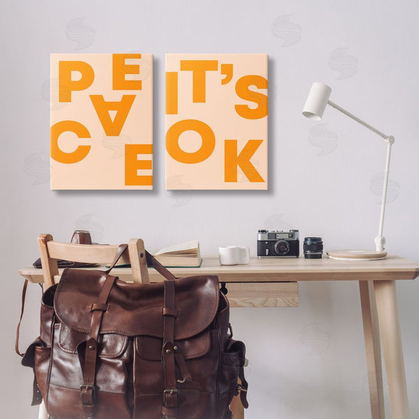 Stupell Industries Incado | Peace It's Ok Orange Wall Art