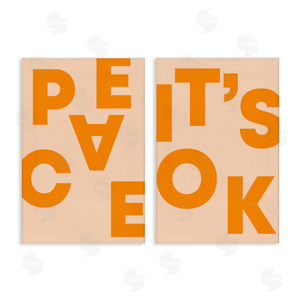 stupell industries Incado | Peace It's Ok Orange Wall Art