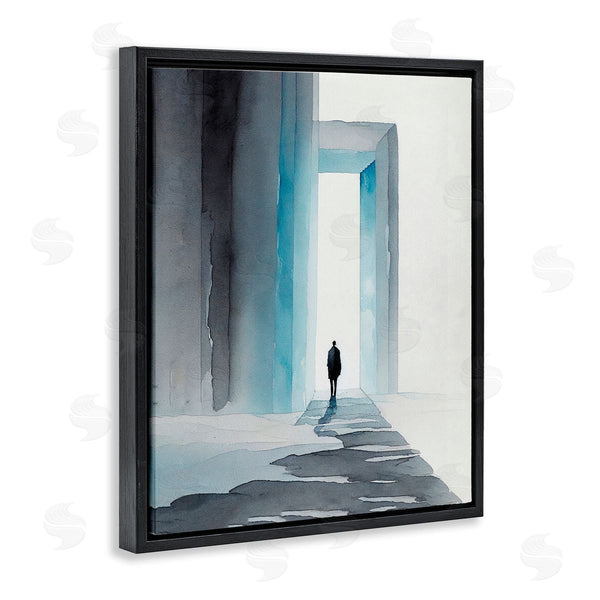 Stupell Industries Incado | Person With Snowy Doorway