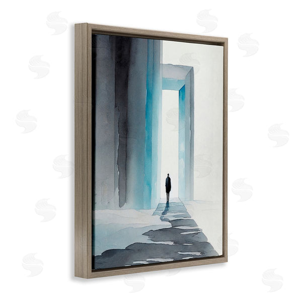 Stupell Industries Incado | Person With Snowy Doorway
