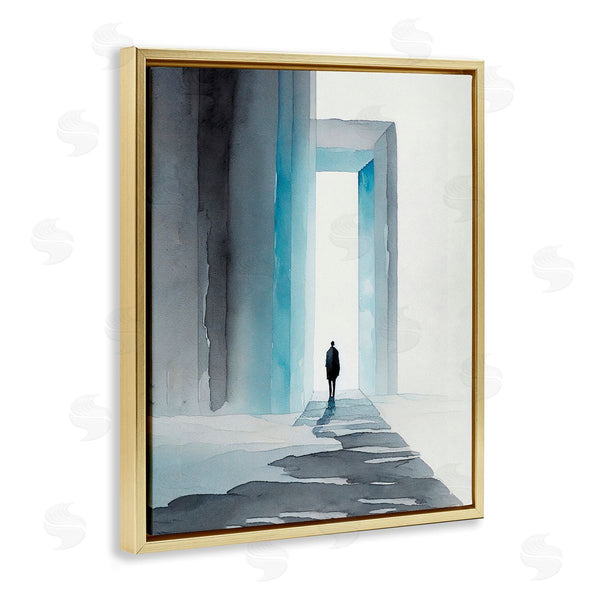Stupell Industries Incado | Person With Snowy Doorway