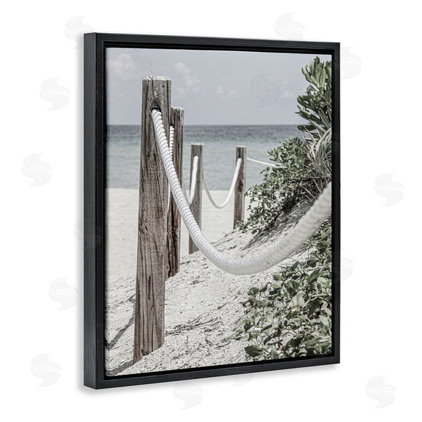 Stupell Industries Incado | Rope Fence Beach Wall Art