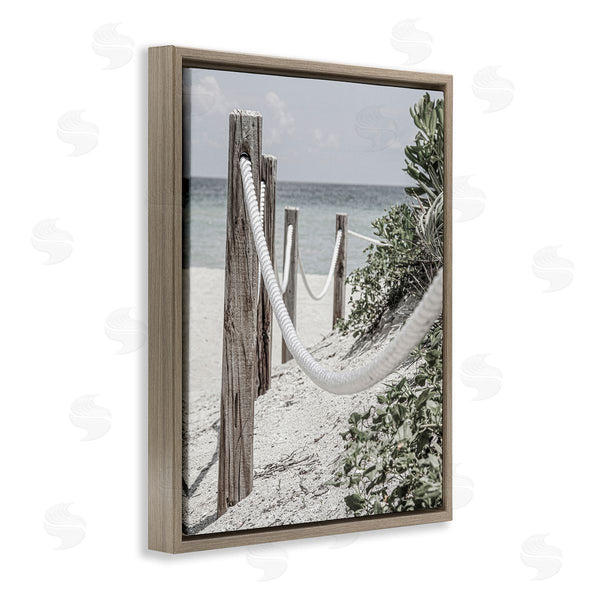 Stupell Industries Incado | Rope Fence Beach Wall Art