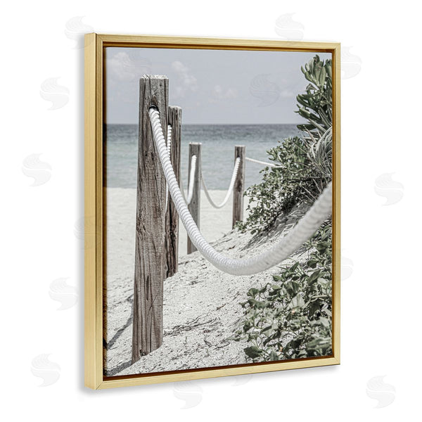 Stupell Industries Incado | Rope Fence Beach Wall Art