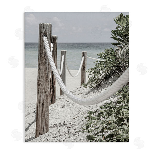 stupell industries Incado | Rope Fence Beach Wall Art
