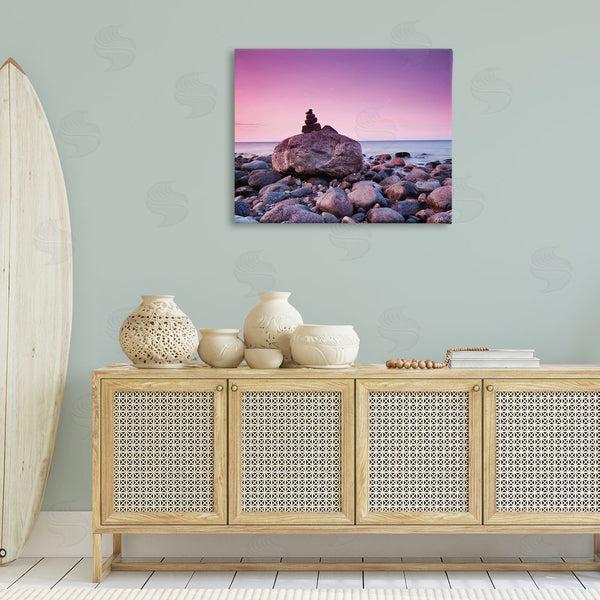Stupell Industries Incado | Stacked Rocks On Shore Wall Art