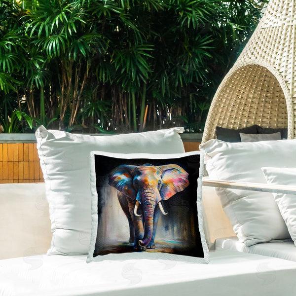 Stupell Industries Incado | Stepping Elephant In Shadow Printed Throw Pillow
