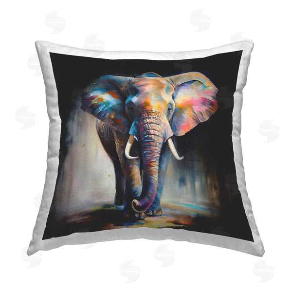 stupell industries Incado | Stepping Elephant in Shadow Printed Throw Pillow