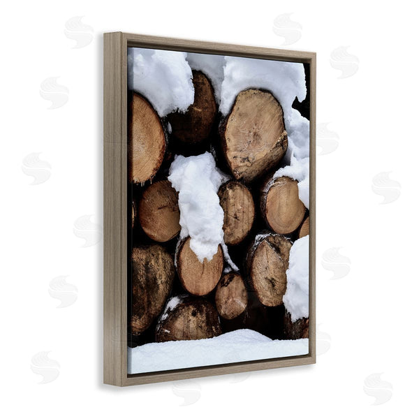 Stupell Industries Incado | Winter Snowy Logs Wall Art