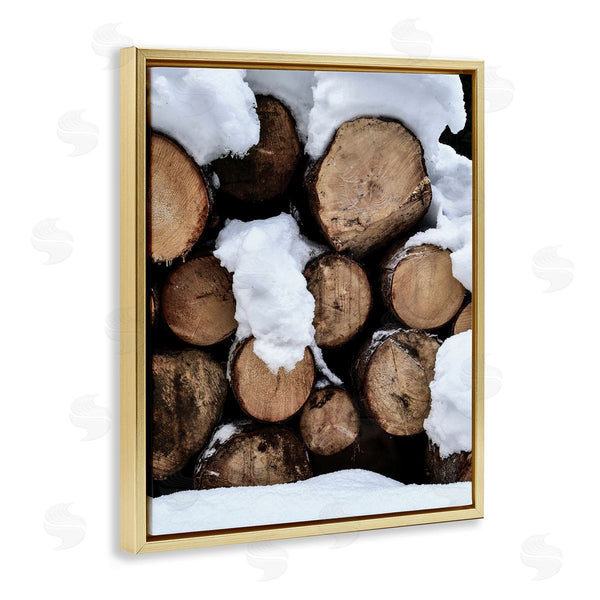 Stupell Industries Incado | Winter Snowy Logs Wall Art