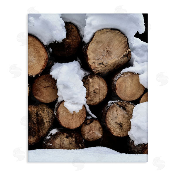 stupell industries Incado | Winter Snowy Logs Wall Art